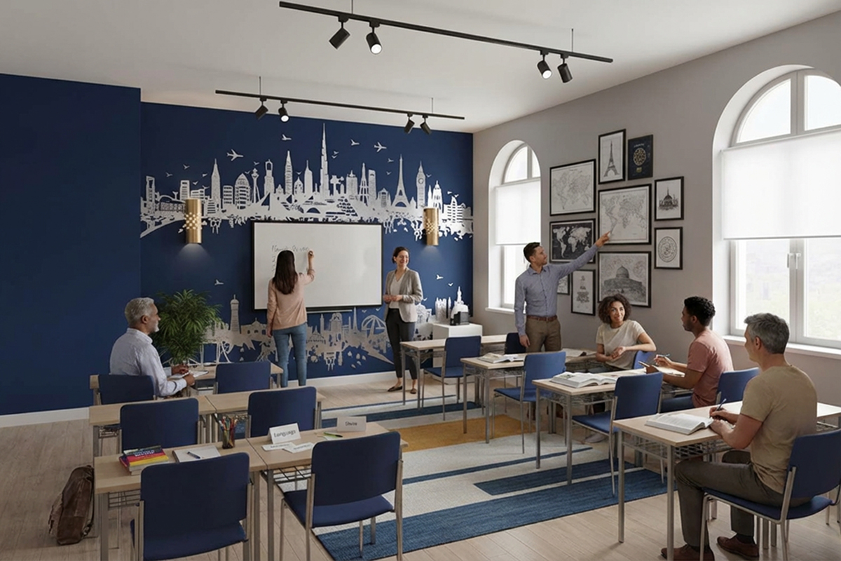 Cours de langue à l'Institut